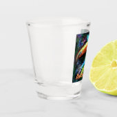 Verre A Shot Whimsical Abstract Toucan Bird Personalized (Gauche)