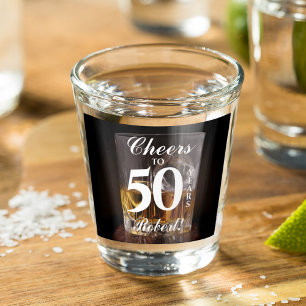 Verre A Shot Whiskey Rocks personnalisés Anniversaire