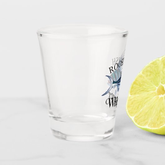 Verre A Shot Whisperer de rôti de poisson clair (Gauche)