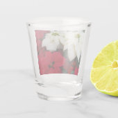 Verre A Shot White and Red Poinsettias (Dos)