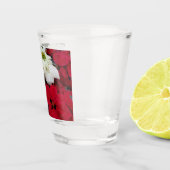 Verre A Shot White and Red Poinsettias (Droite)