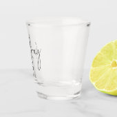 Verre A Shot Wifey Script Date Mariée Keepsaké Cadeau (Droite)