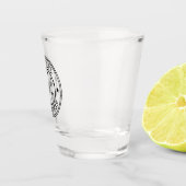 Verre A Shot Wild West Cowboy Rustic Logo Customisé Groomsmen (Droite)