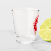 Verre A Shot Wild Wolf Whirling transparent (Gauche)