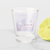 Verre A Shot Winter Mountain Bachelorette Personalized  (Dos)