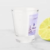 Verre A Shot Winter Mountain Bachelorette Personalized  (Gauche)