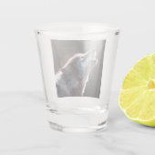 Verre A Shot Wolf Howling Loup solitaire (Dos)