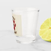 Verre A Shot World Best Dog Walker Empreinte de patte Petit ani (Droite)