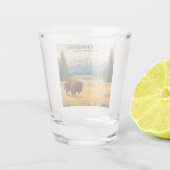 Verre A Shot Wyoming vintage (Dos)