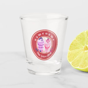 Verre A Shot Yaourt froid Smoothies fruits magasin de jus nom d