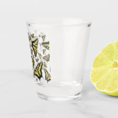 Verre A Shot Yellow Swallowtail Butterflies Customizeable (Droite)