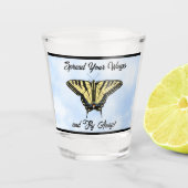 Verre A Shot Yellow Swallowtail Butterfly Blue Sky Personalized (Devant)