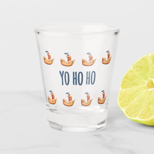 Verre A Shot Yo Ho Ho Pirate Ship Thème (Devant)