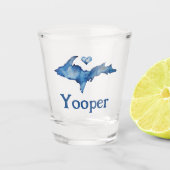 Verre A Shot Yooper U.P. Aquarelle (Devant)