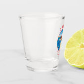 Verre A Shot Zadar Croatie Cercle en détresse rétro (Gauche)