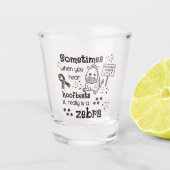 Verre A Shot Zebra awareness (Devant)