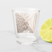 Verre A Shot Zèbre et empreinte de léopard (Dos)