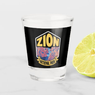 Verre A Shot Zion National Park Utah Retro