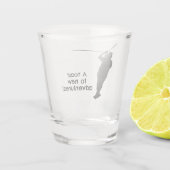 Verre A Shot Zipline Adventures Design Shot Glass (Dos)