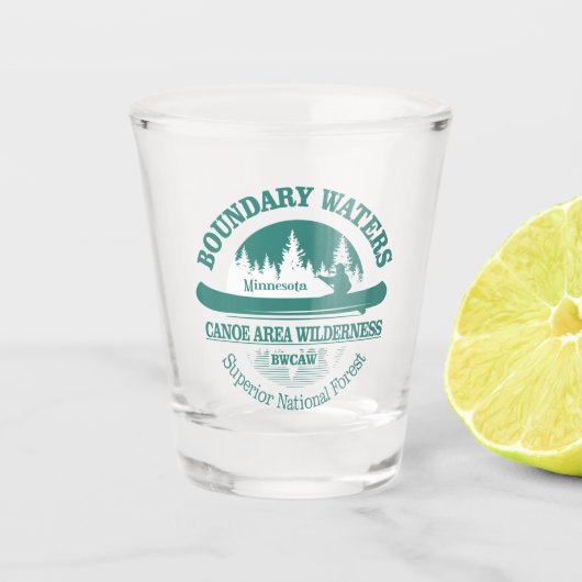 Verre A Shot Zone de canot des eaux limitrophes (Devant)