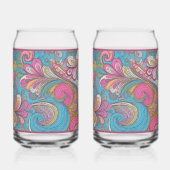 Verre à soda Paisley Mauve (Verso)