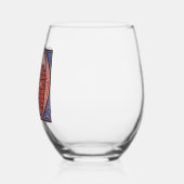 Verre à vin D initial éclairé (Gauche)