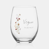 Verre à vin fleur sauvage (Recto)