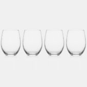 Verre à vin personnalisé pour douches de mariée et (Gauche)