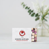 Verre à vin rouge | Carte de visite Corks ouverts (Debout devant)