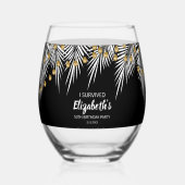 Verre À Vin Sans Pied 50e anniversaire Favor Drinkware Set (Verso)