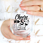 Verre À Vin Sans Pied 5e anniversaire du Mariage Elégante fête