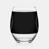 Verre À Vin Sans Pied 60th Birthday Black Silver Personalized Party (Gauche)