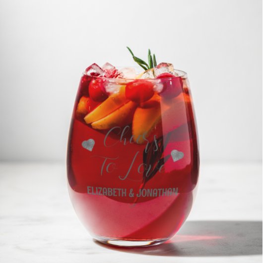 Verre À Vin Sans Pied À la santé de l'amour