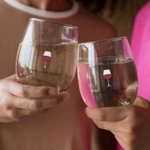 Verre À Vin Sans Pied Âgé à la perfection vin 50e anniversaire
