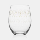 Verre À Vin Sans Pied Aide heureuse . (Verso)