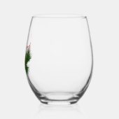 Verre À Vin Sans Pied Aiguilles de pin de saison Joyeux tout (Gauche)