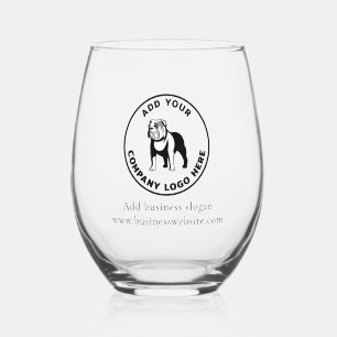 Verre À Vin Sans Pied Ajouter votre logo d'entreprise Site Web d'entrepr