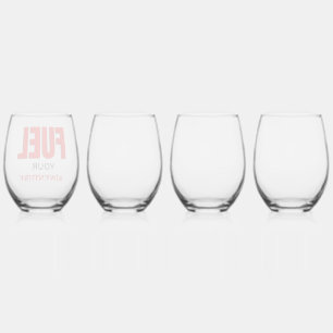 Verre À Vin Sans Pied Alimentez Votre Aventure – Typographie de Moto Ext