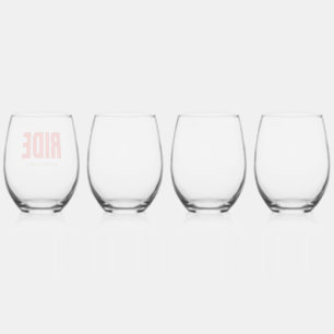 Verre À Vin Sans Pied Aller au-delà des limites – Typographie motivante