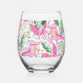 Verre À Vin Sans Pied Alligator Rose Vin  (Verso)