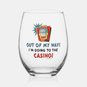 Verre À Vin Sans Pied Amateurs de casino (Recto)