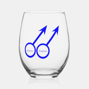 Verre À Vin Sans Pied Amateurs gays personnalisables