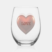 VERRE À VIN SANS PIED AMOUR (Verso)