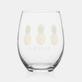 Verre À Vin Sans Pied Ananas (Verso)