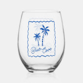 Verre À Vin Sans Pied Anse Bleue (Verso)