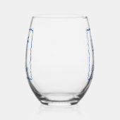 Verre À Vin Sans Pied Anse Bleue (Gauche)