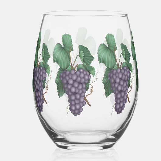 Verre À Vin Sans Pied Aquarelle
