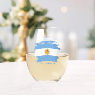 Verre À Vin Sans Pied Argentina flag