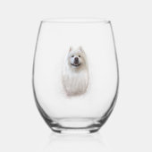 Verre À Vin Sans Pied Ari la collection Samoyed (Recto)