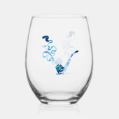 Verre À Vin Sans Pied Art de fumer la pipe 2 (Verso)